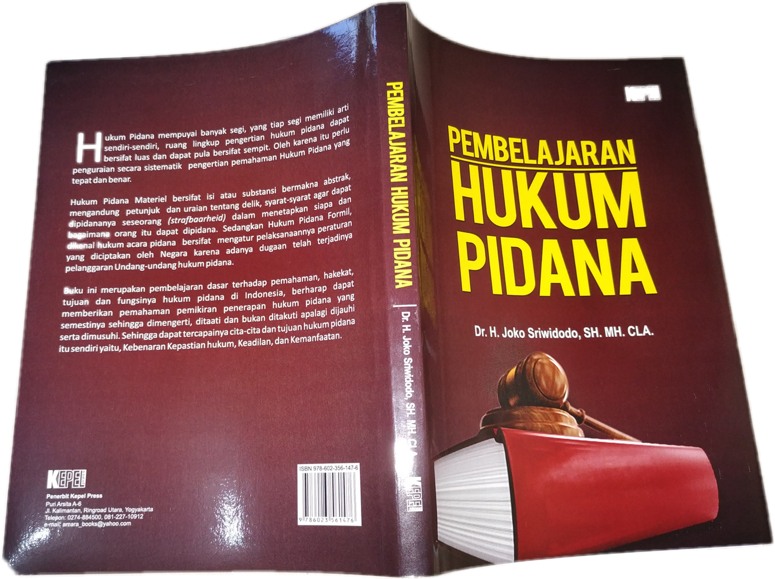 Sampul buku Pembelajaran Hukum Pidana