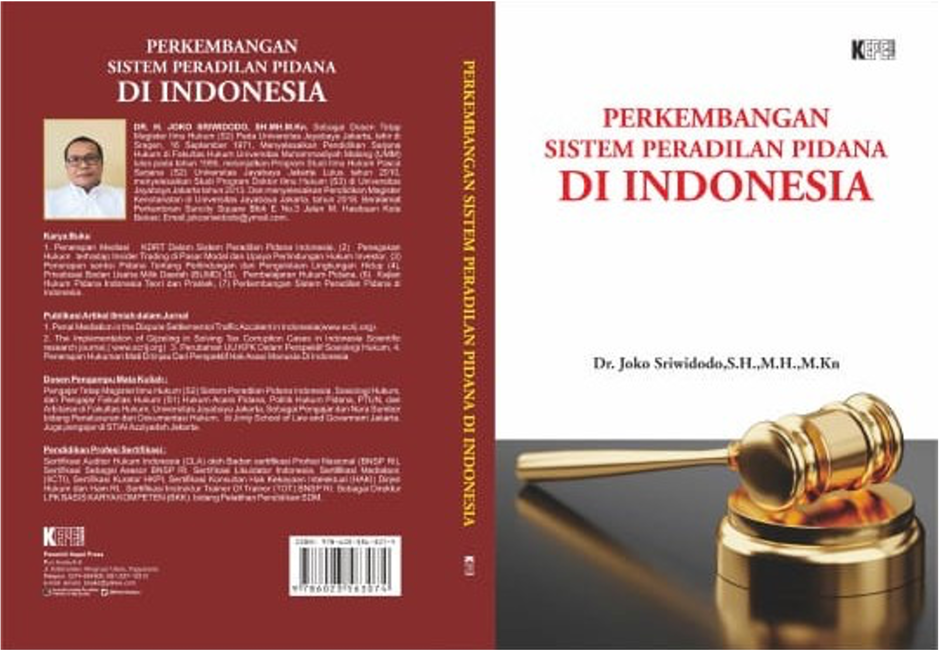 Sampul buku Perkembangan Sistem Peradilan Pidana di Indonesia